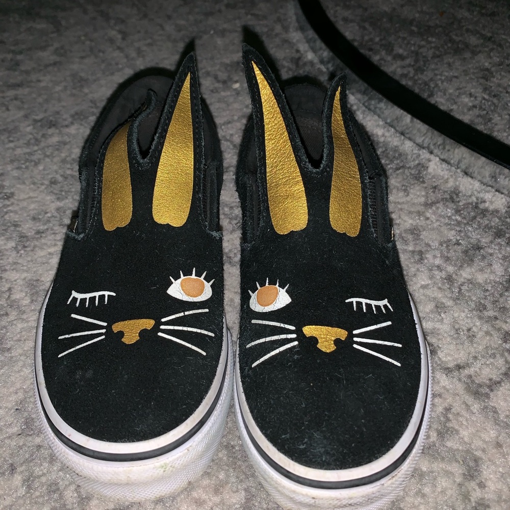 Kids slip on bunny vans